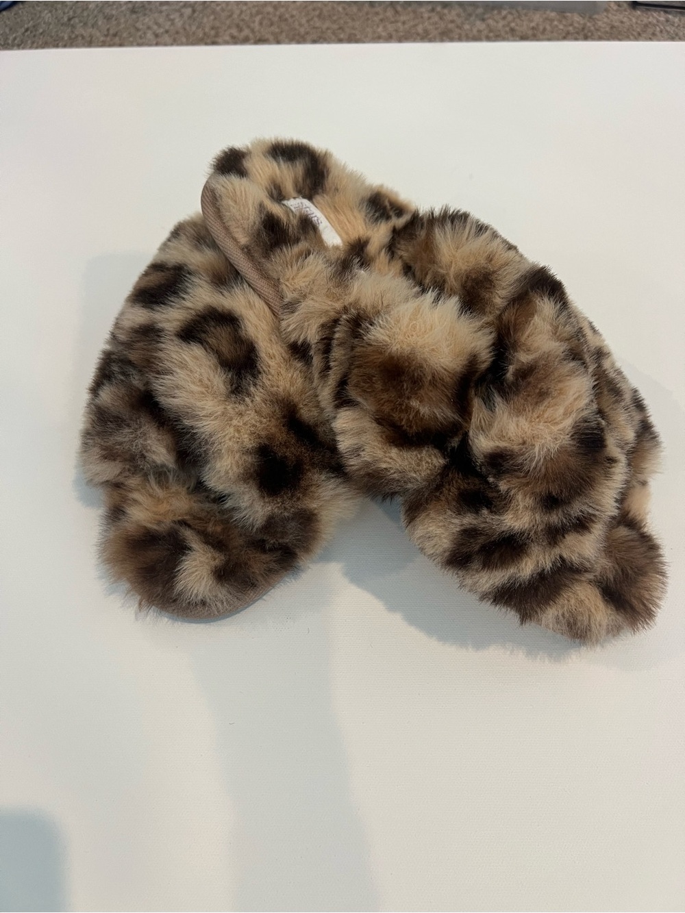 Target Leopard Print Faux Fur Slide Slippers - Brown Tan